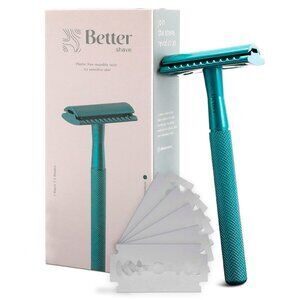 COPY - BNIB Bettershave Single Blade Reusable Razor Set - Atlantic Teal